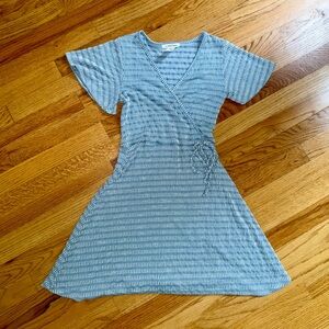 Caution To The Wind Faux Wrap Dress